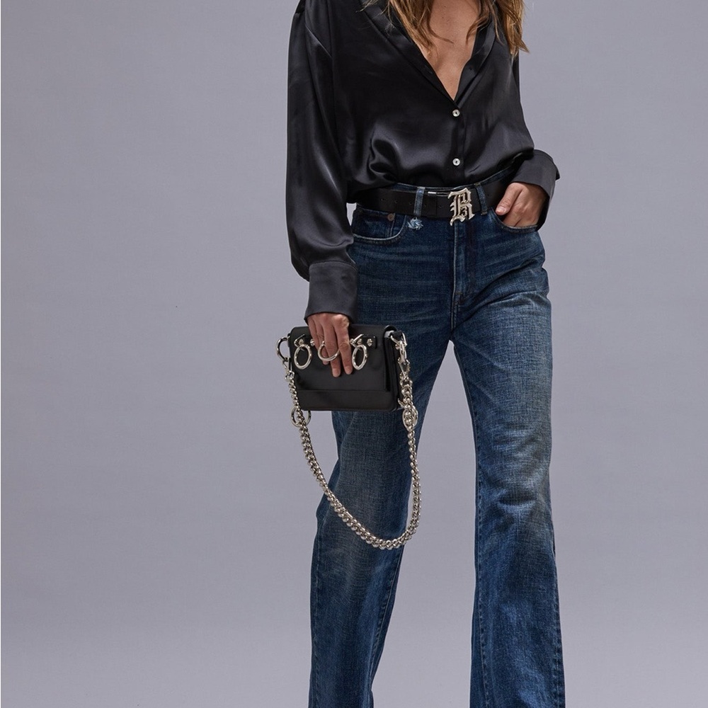 NWT- R13 Jane Jean in Mire Blue Stretch sz27